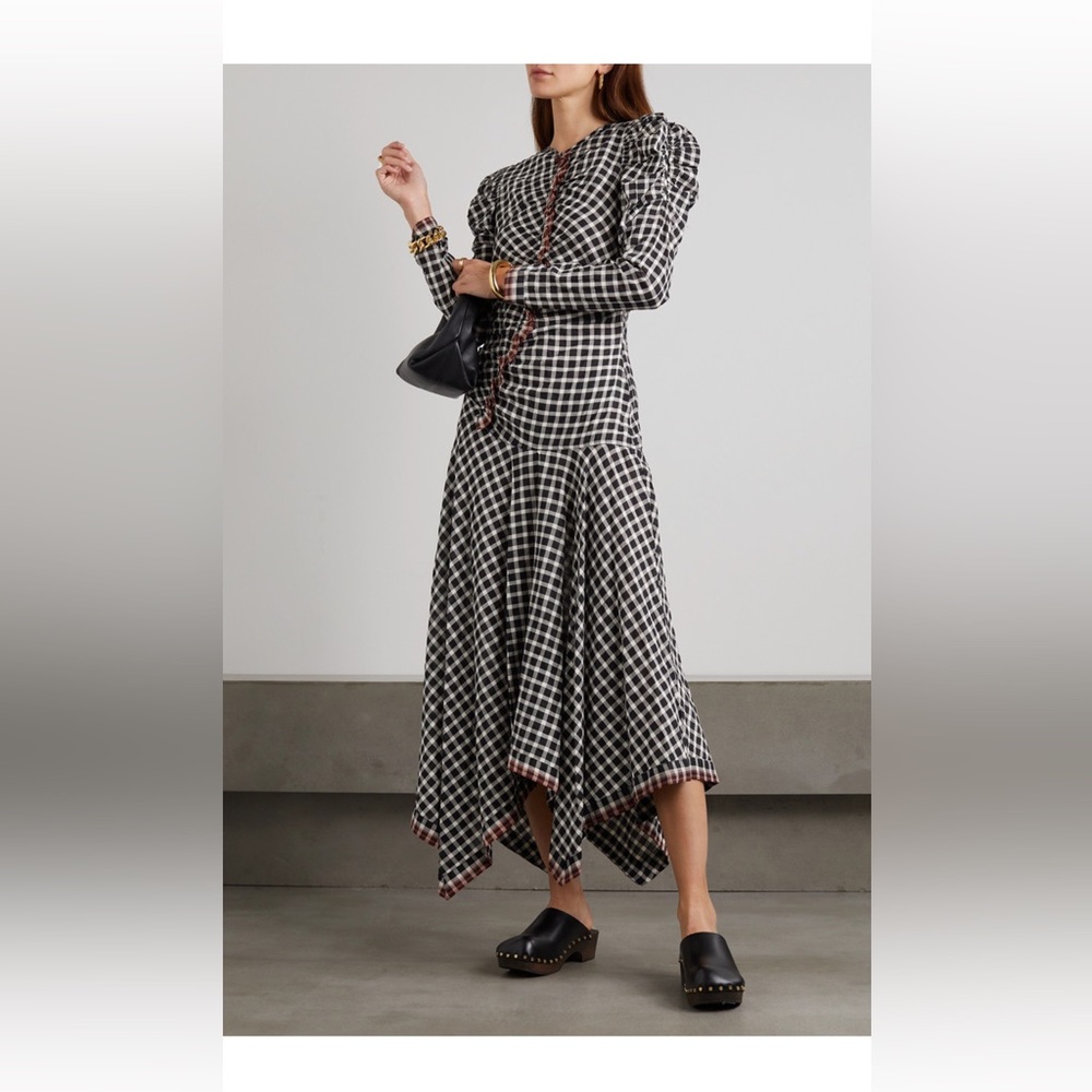 Ulla Johnson Plaid Print Dress. Like New